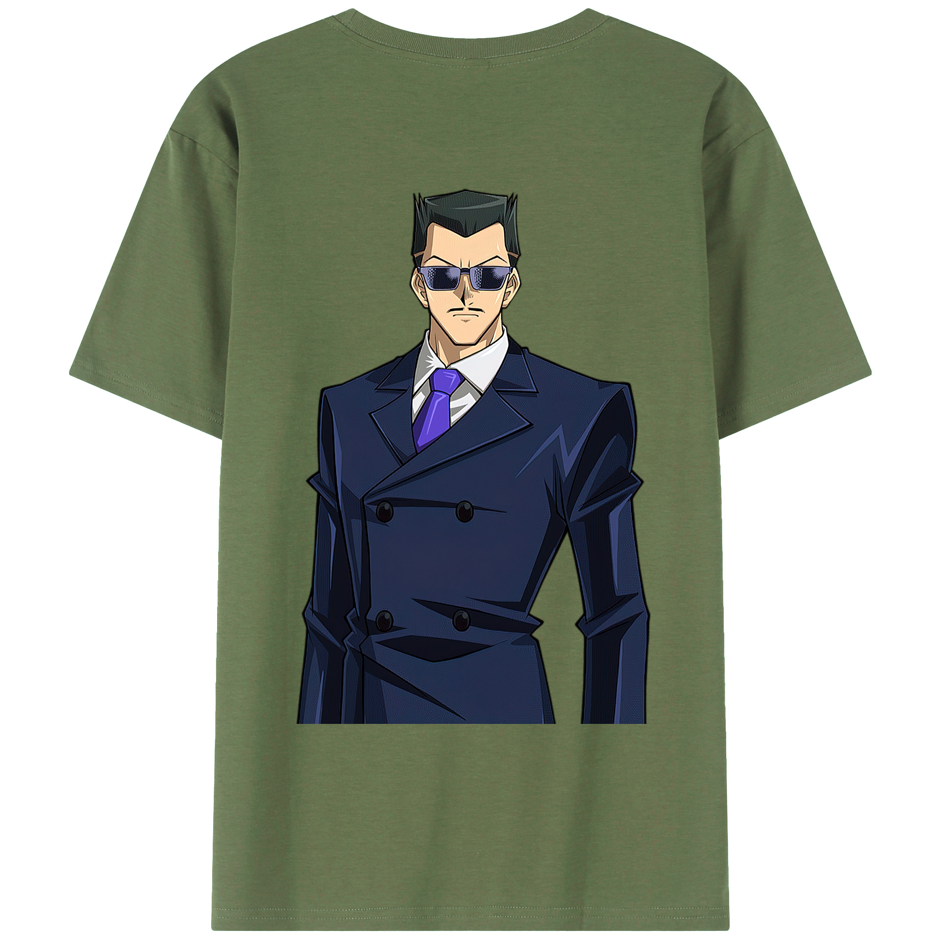 （画像用） 遊☆戯☆王 Yu-Gi-Oh! 綿100％ メンズ半袖Tシャツ（バックプリント） 通気性